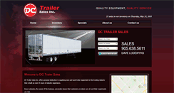 Desktop Screenshot of dctrailersales.com