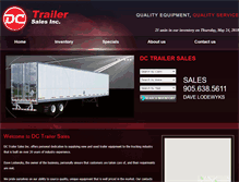 Tablet Screenshot of dctrailersales.com